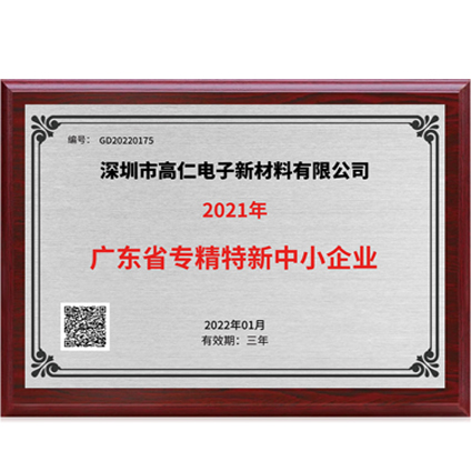 Guangdong Province's "Specialized, Refined, Unique and New" Small and Medium sized Enterprises